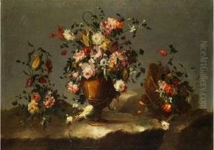 Grosses Blumenstilleben by Master Of The Guardeschi Flowers