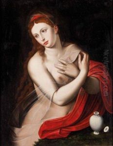 Marie Madeleine by Master Of The Half-Length Figures