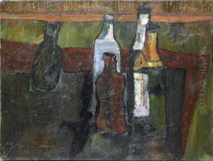 Still Life With Bottles by Master Of The Hartford Still Life