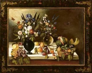 Natura Morta Di Fiori E Frutta by Master Of The Hartford Still Life