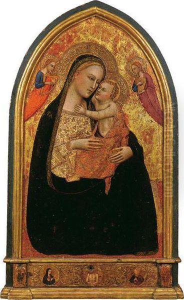 Madonna Col Bambino Fra Due Angeli Musicanti; Cristo In Pieta, Lamadonna E San Giovanni Evangelista (predella) - view 1