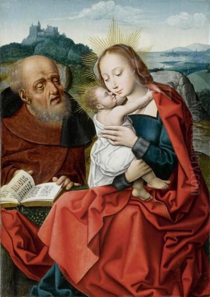 The Holy Family Before A Broad Landscape. - view 1