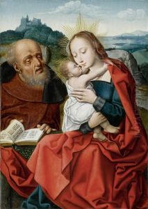 The Holy Family Before A Broad Landscape. by Master Of The Legend Of The Magdalene