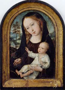 Virgin And Child by Master Of The Legend Of The Magdalene