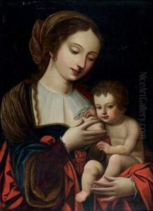 Vierge A L'enfant by Italian Unknown Master
