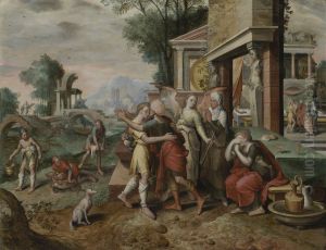The Return Of Tobias by Master Of The Prodigal Son