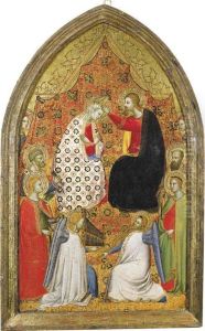 Cristo Incorona La Vergine Fra I Santi Pietro, Lucia, Apollonia, Paolo Apostolo, Due Angeli Musicanti E Due Angeli Sullo Sfondo