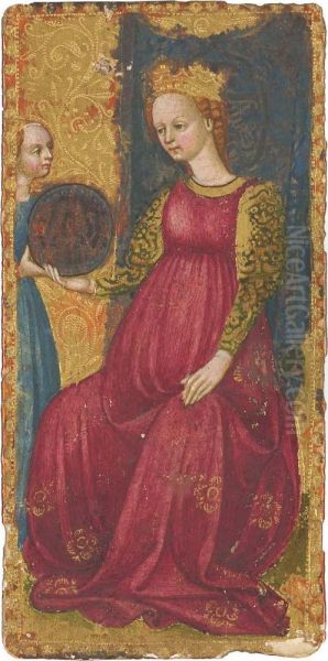 Carte De Tarot: La Reine Des Deniers - view 1