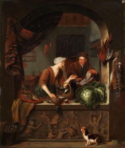Genregemalde by Johannes Engel Masurel