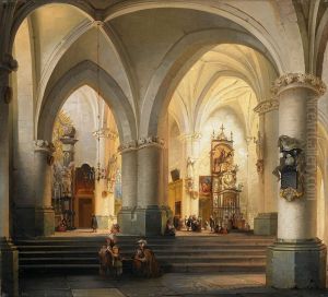 Kircheninneres by Joseph Maswiens