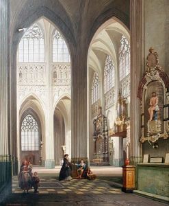A Cathedral Interior by Joseph Maswiens