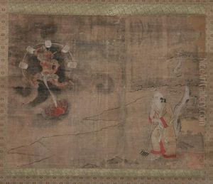 Raijin by Iwasa Matabei