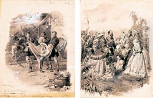 Due Scene Tratte Da "vita Del Re Vittorio Emanuele Ii"