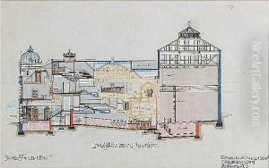 Opera House, Buxton, A Group Of Three Architectural Drawings, Comprising A Longtitudinal Section, Pit Plan, And Two Sections (on One Sheet) Of The Stage Opera House, Buxton, A Group Of Three Architectural Drawings, Comprising A Longtitudinal Section, Pit Plan, And Two Sections (on One Sheet) Of The Stage