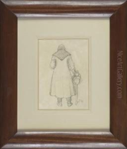 Figure Of A Man In A Cloak Flanged