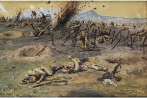 Frontkampf Im Ersten Weltkrieg by Theo Matejko