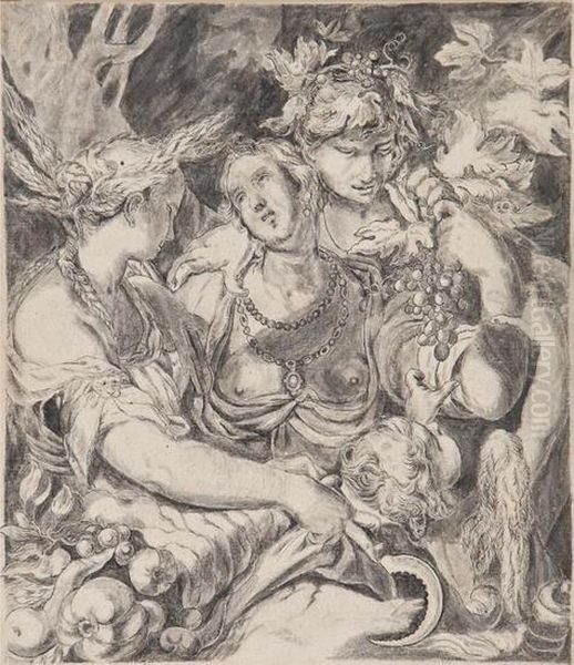 Ceres With Allegorical Figures - view 1