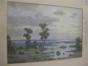 River Landscape by John Mather