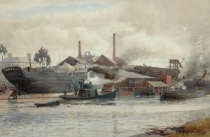 Tug Boat by John Robert Mather