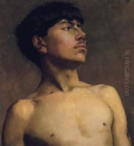 Portrait Of Xavier Martinez by Arthur Frank Mathews