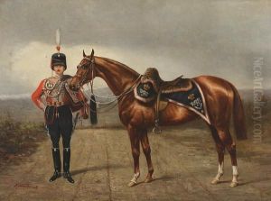 Westmoreland And Cumberland Yeomanry Officer In Review Order by John Mathews