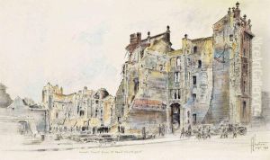 Cannon Street From St Pauls Churchyard by Richard George Mathews