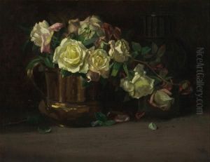 Roses In A Copper Pot