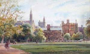 View Of A University College (thought To Be Cambridge)