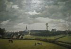 Bewolkte Hemel In De Ardennen. by Henri Mathy