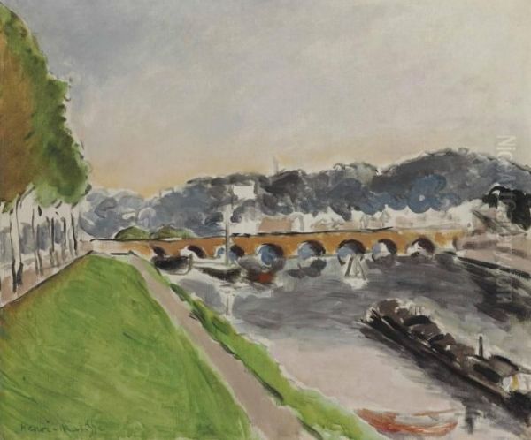 Le Pont De Sevres Au Chaland - view 1