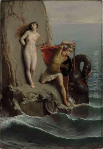 Perseus And Andromeda by Louis Nicolas Matout