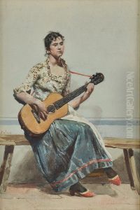 Young Woman With Guitar