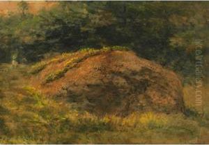 Wooded Landscape With Figures by Marmaduke Matthews