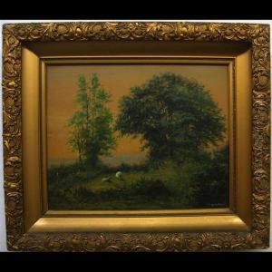 Two Sheep In A Landscape by Marmaduke Matthews