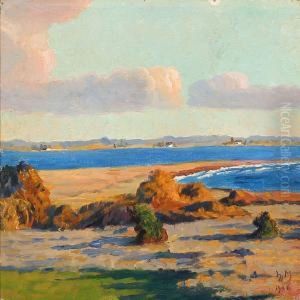 Summer Day At A Fiord by Hjalmar Matthiesen