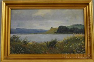View Of Mariager Fjord by Hjalmar Matthiesen