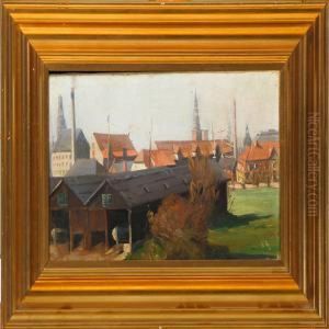 From A Dockyard In Copenhagen by Hjalmar Matthiesen