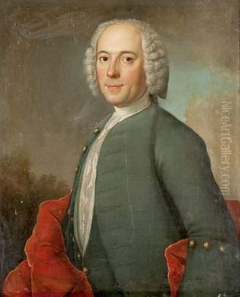 Portrait D'homme A L'habit Bleu - view 1