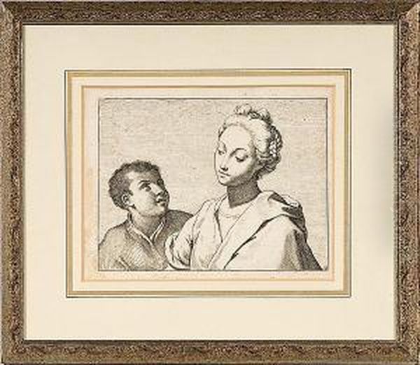 Woman And Small Boy - view 1