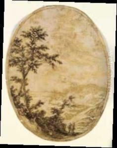 A) E B) Paesaggi Con Figure by Ludovico Mattioli