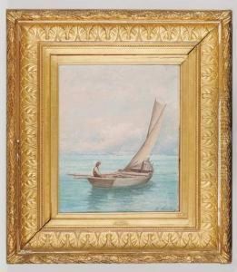 Barque Sur Le Leman by Francois Armand Mauchain