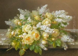 Roses And Lilacs: Two by Raoul Maucherat de Longpre