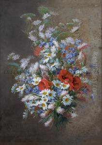 Flowers Of The Fields by Raoul Maucherat de Longpre