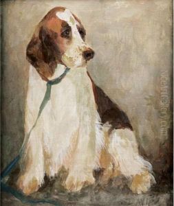 Seated Hound by Louise Marie Jeanne Mauduit