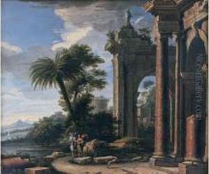 Paysage Classique Avec L'ange Conseillant Tobie