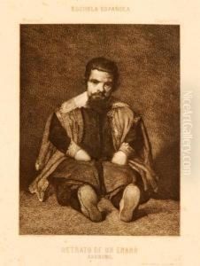Retrato De Un Enano Barbudo by Bartolome Maura Y Montaner