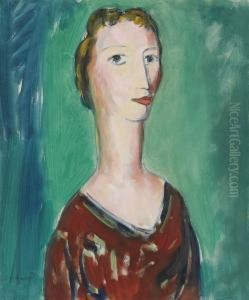 Portrait Of A Young Girl by Alfred Henry Maurer