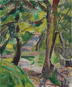Landscape With Trees (marlboro Landscape) by Alfred Henry Maurer
