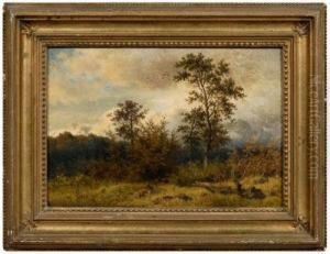 Landscape With Deer by Jacob Maurer