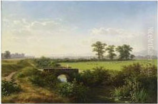 Travellers In A Summer Landscape - view 1